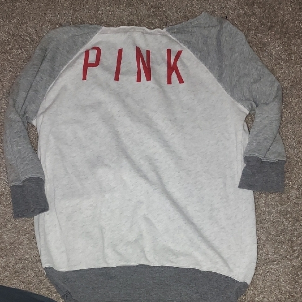 Phillies Gray and Red Raglan Shirt - Picture 2 of 4